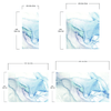 Abstract Ink Pattern Peel and Stick Wallpaper. Removable Wall Mural. (Blue, Green, Purple) #6212