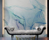 Abstract Ink Pattern Peel and Stick Wallpaper. Removable Wall Mural. (Blue, Green, Purple) #6212