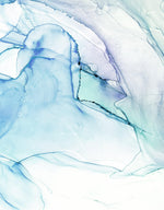 Abstract Ink Pattern Peel and Stick Wallpaper. Removable Wall Mural. (Blue, Green, Purple) #6212