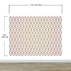 Modern Geometric Shape 3D Hexagon Bronze Lines Peel and Stick Wallpaper | Removable Wall Mural #6213
