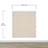Modern Geometric Shape 3D Hexagon Bronze Lines Peel and Stick Wallpaper | Removable Wall Mural #6213