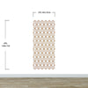 Modern Geometric Shape 3D Hexagon Bronze Lines Peel and Stick Wallpaper | Removable Wall Mural #6213