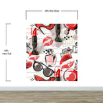 Fashion Cosmetic Make-up Peel and Stick Wallpaper | Removable Wall Mural #6214