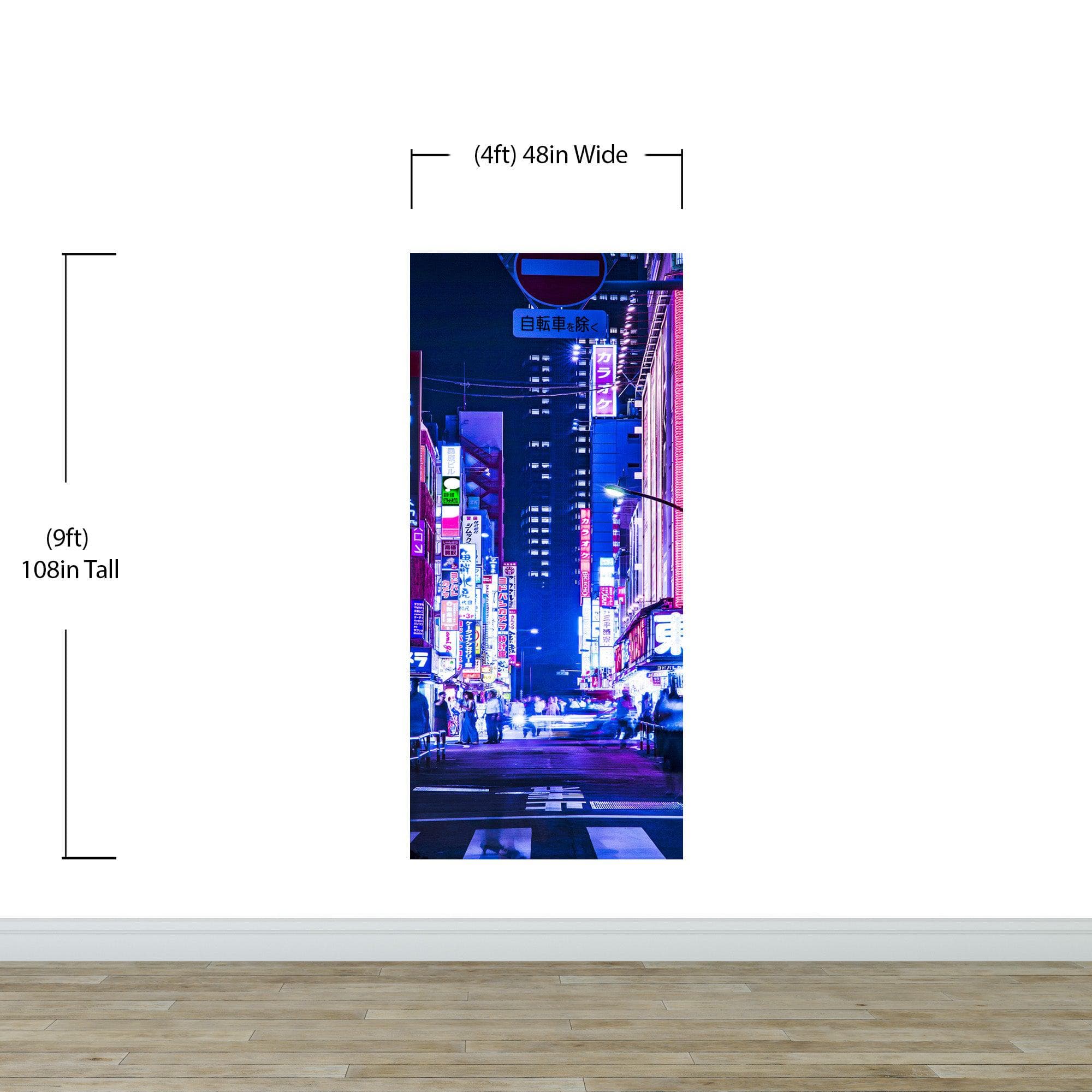 Tokyo Japan Retro 80's Synth Wave Pop Style CyberPunk Wall