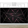 Luxury Polygonal Triangle Pattern Lines Shape. Peel and Stick Wall Mural. #6251