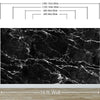 Black Marble Stone Granite Slate Peel and Stick Wallpaper | Removable Wall Mural #6274