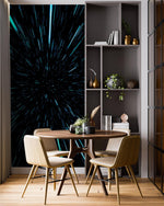 Lightspeed Through Hyperspace Wall Mural. Peel and Sticker Wallpaper. #6286