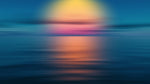 Sunset over the Ocean Horizon Wall Mural. Peel and Stick Wallpaper. #6308