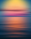 Sunset over the Ocean Horizon Wall Mural. Peel and Stick Wallpaper. #6308
