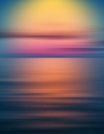 Sunset over the Ocean Horizon Wall Mural. Peel and Stick Wallpaper. #6308