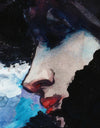 Vintage Painting, Three Women in Profile by Artist Henry Somm. Large Wall Mural / Peel and Stick Wallpaper. #6338