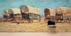 Western Cowboy Theme Wall Mural Decor. Study of Covered Wagons by Samuel Colman. Painting Artwork. Peel and Stick Wallpaper. #6339