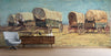 Western Cowboy Theme Wall Mural Decor. Study of Covered Wagons by Samuel Colman. Painting Artwork. Peel and Stick Wallpaper. #6339