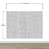 Stylish Hand-drawn Thin Vertical Lines and Dots Wall Mural Pattern. Peel and Stick Wallpaper. #6346