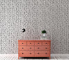 Stylish Hand-drawn Thin Vertical Lines and Dots Wall Mural Pattern. Peel and Stick Wallpaper. #6346