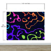 Colorful Abstract Fluid Lines Wallpaper. Peel and Stick Wall Mural. #6358