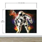 Astronaut Flowing in Space Wall Mural. NASA photo of Astronaut Edward H. White II in space. Peel and Stick Wallpaper. #6359
