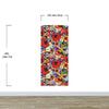 Colorful Blooming Flower Wall Mural. Tropical Floral Design Pattern Peel and Stick Wallpaper. #6370