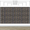 Glamour Gold Stripe Wall Mural. White and Purple Dot Peel and Stick Wallpaper. #6378