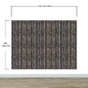 Glamour Gold Stripe Wall Mural. White and Purple Dot Peel and Stick Wallpaper. #6378