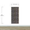 Glamour Gold Stripe Wall Mural. White and Purple Dot Peel and Stick Wallpaper. #6378