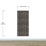 Glamour Gold Stripe Wall Mural. White and Purple Dot Peel and Stick Wallpaper. #6378