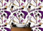 Cosmetic Beauty Room Wall Decor Mural. Fashionista Girl’s Room Decor. Makeup Vanity Decor. Peel and Stick Wallpaper. #6381
