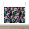 Colorful Tropical Foliage Pattern Wall Mural. Peel and Stick Wallpaper. #6382