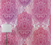 Large Floral Mandala Wall Art Wallpaper. Pink and Purple Ornament Design Peel and Stick Wall Mural. #6384