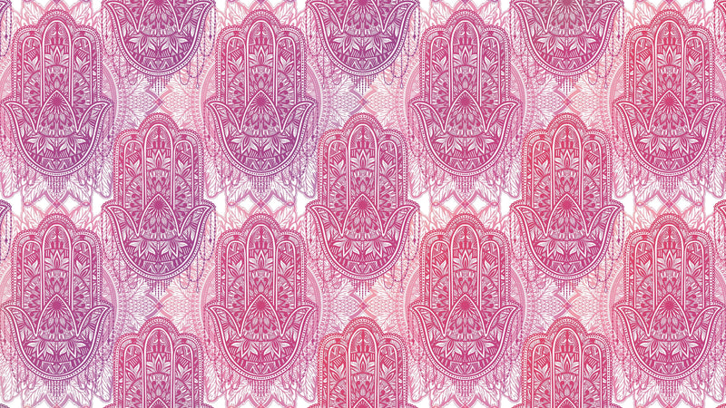 Large Floral Mandala Wall Art Wallpaper. Pink and Purple Ornament Design Peel and Stick Wall Mural. #6384
