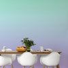 Pastel Color Wall Mural. Turquoise to Plum Purple Gradient Color Blend Design Wallpaper. #6385