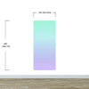 Pastel Color Wall Mural. Turquoise to Plum Purple Gradient Color Blend Design Wallpaper. #6385