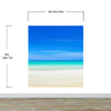 Tropical Beach Wall Mural. Abstract Blur View of Coastline Peel and Stick Wallpaper. #6389