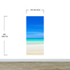 Tropical Beach Wall Mural. Abstract Blur View of Coastline Peel and Stick Wallpaper. #6389