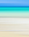 Tropical Beach Wall Mural. Abstract Blur View of Coastline Peel and Stick Wallpaper. #6389