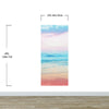 Pastel Color Sunset over the Ocean Horizon Wall Mural. Beach Theme Peel and Stick Wallpaper. #6400