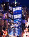 New York City Cyber Punk Synth Wave Wall Mural. 80’s Synth Wave Pop Style Bright Color Wallpaper. #6414