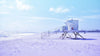 Lifeguard Tower on Pensacola Beach Wall Mural. Pastel Color Theme Peel and Stick Wallpaper. #6415