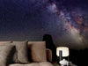 Milky Way Galaxy Stars Wall Mural. Starry Night Over Devils Tower National Monument Park. #6416