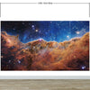 Cosmic Cliffs in the Carina Nebula Photo (NIRCam Image) from NASA, ESA, CSA, STScI. Galaxy Nebula Space Wall Mural | Peel and Stick Wallpaper.  #6421