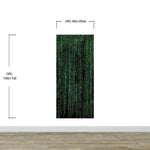 Computer Matrix Style Lines of Code Wall Mural. Science Fiction Decor. #6430