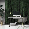 Computer Matrix Style Lines of Code Wall Mural. Science Fiction Decor. #6430