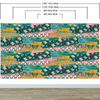 Pink Butterflies Abstract Pattern Wall Mural. Retro Pink Color Illustration Design. #6434