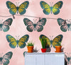 Large Butterfly Pattern on Pink Background Wall Mural. Bedroom, Nursery, Home Decor. Peel and Stick Wallpaper. #6441