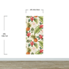 Pineapple Tropical Vibe Wall Mural. Hawaiian Theme Peel and Stick Wallpaper. Paradise Vibe Theme Decor. #6447