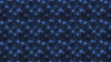 Blue Color Flower Wall Mural Pattern. Dark Navy Blue Background. #6451