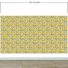 Yellow Floral Flower Background Pattern Wall Mural. #6456