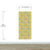 Yellow Floral Flower Background Pattern Wall Mural. #6456
