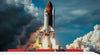Space Shuttle Wall Mural Wallpaper. NASA Theme Wall Decor. #6470