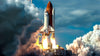Space Shuttle Wall Mural Wallpaper. NASA Theme Wall Decor. #6470